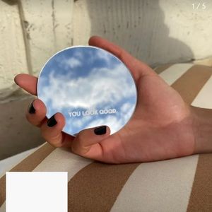 Glossier “you look good” small pocket mirror